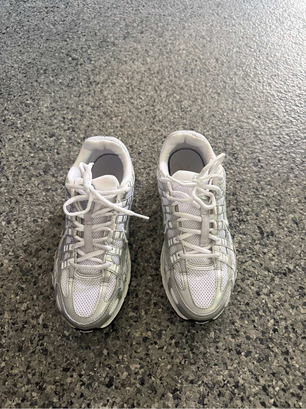 Nike White Silver P6000